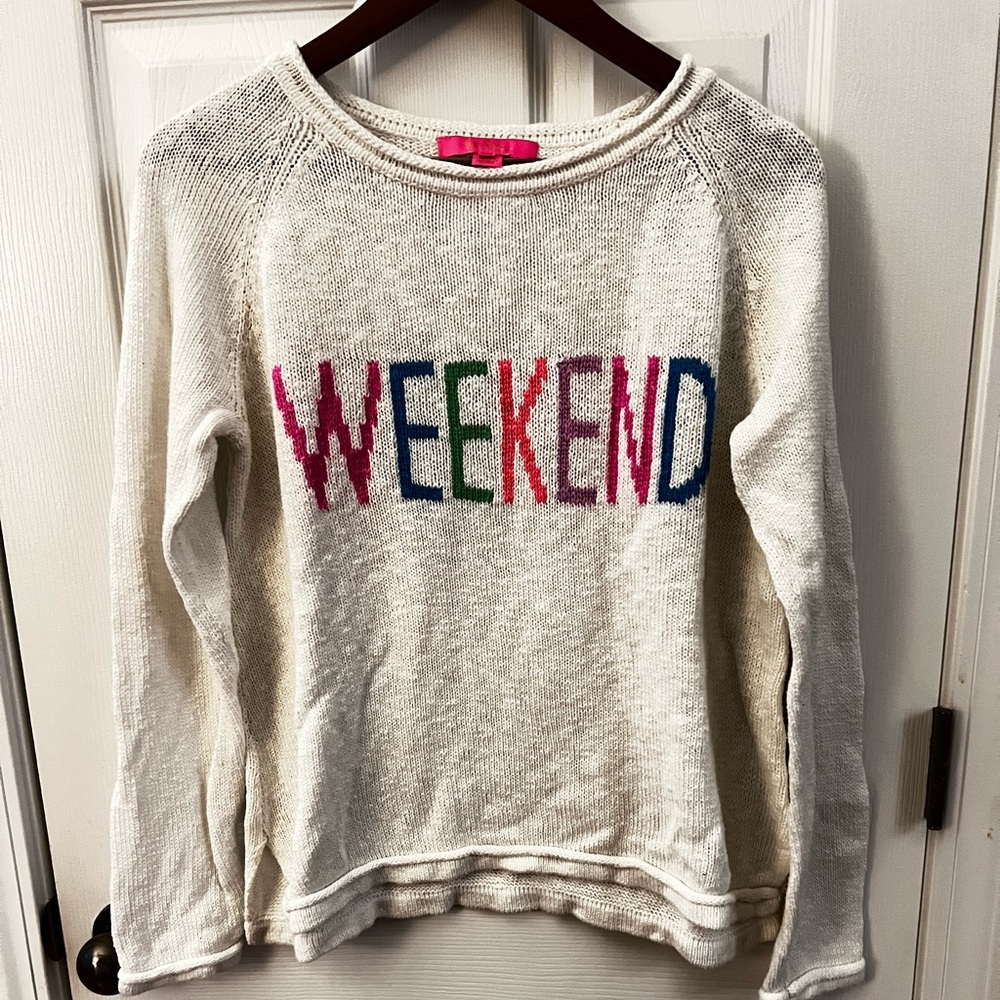 Lilly Pulitzer Cream Weekend Sweater